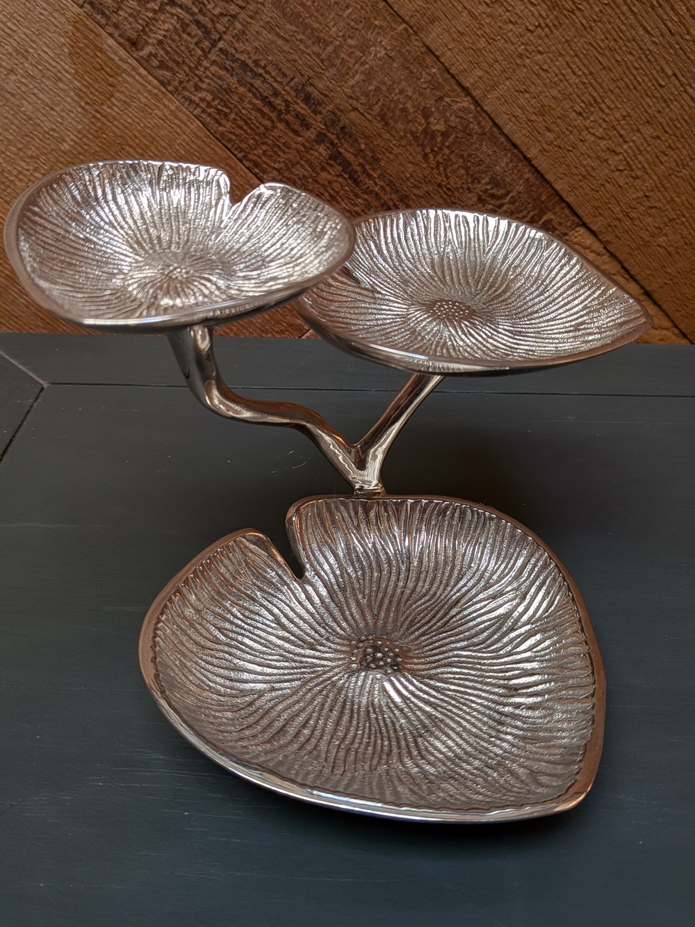 Red Envelope Silver Heart Trinket Dish
